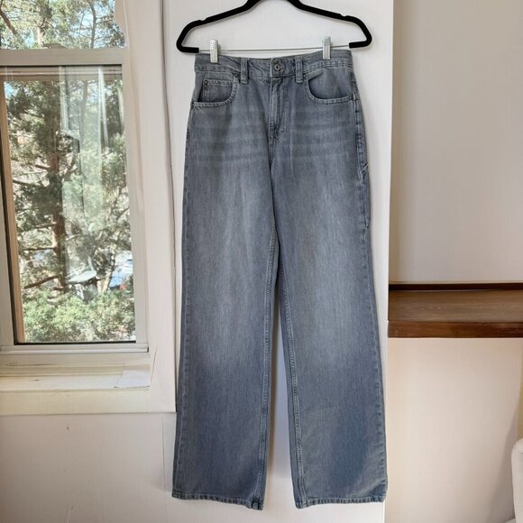 New Free People Tinsley Baggy High Rise Jeans Denim Wide Leg We The Free 26 - Picture 5 of 12